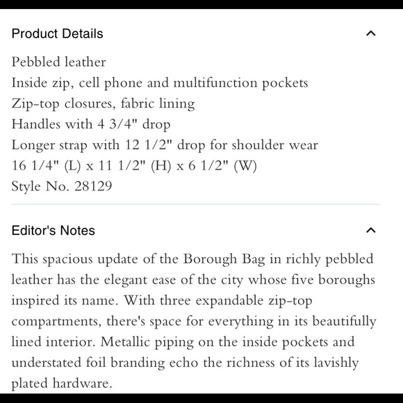 Large Pebbled Leather Coach Borough Bag (Rare) - Picture 13 of 16